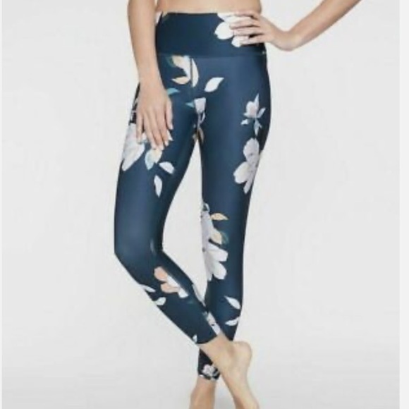 ATHLETA Floral Elation 7/8‎ Tights Pants Size XS - Picture 1 of 9